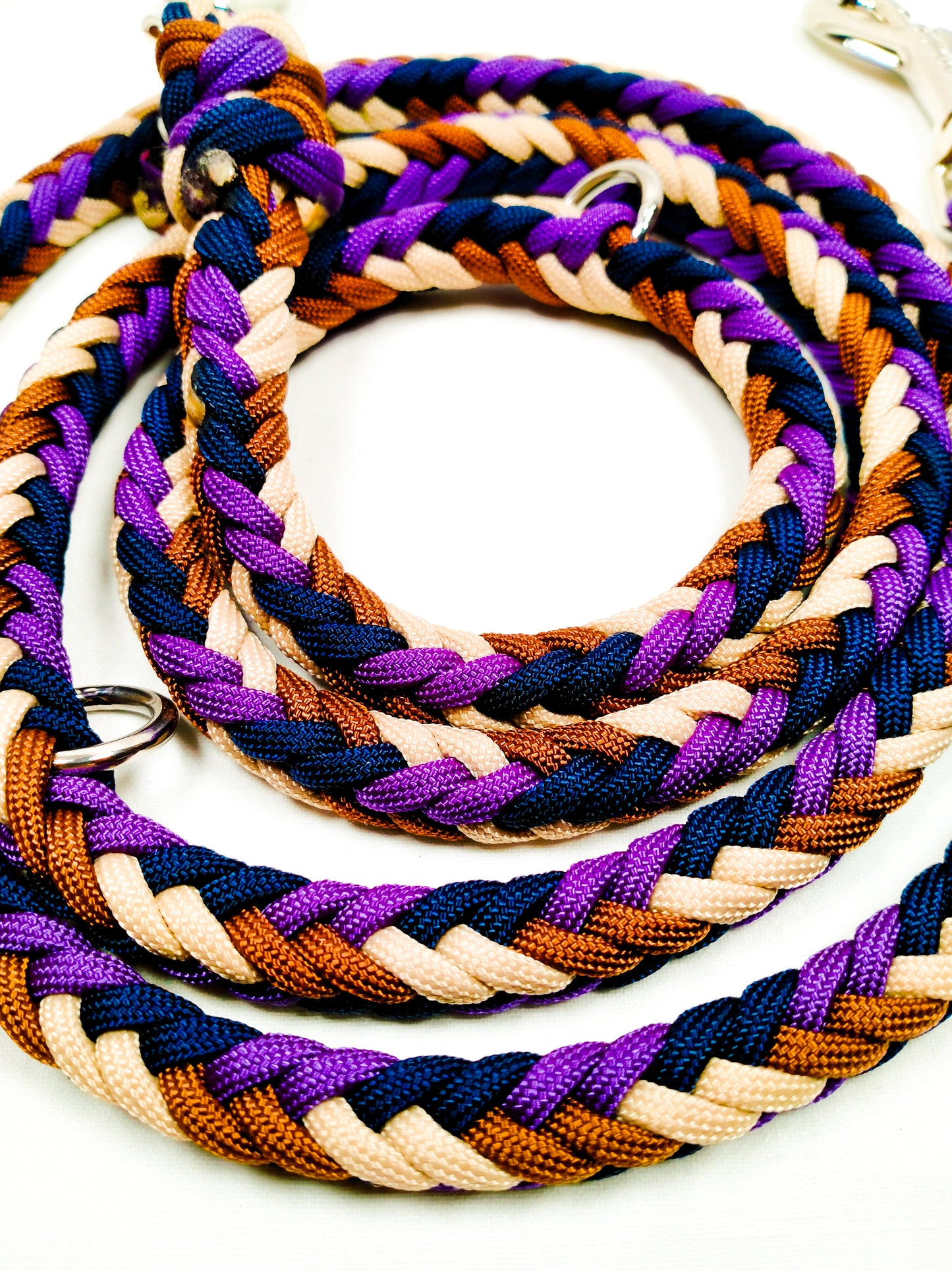 Vorgefertigter Artikel: verstellbare Herringbone Leine, Tan, Chocolote Brown, Purple, Midnight Blue, 1,35 m