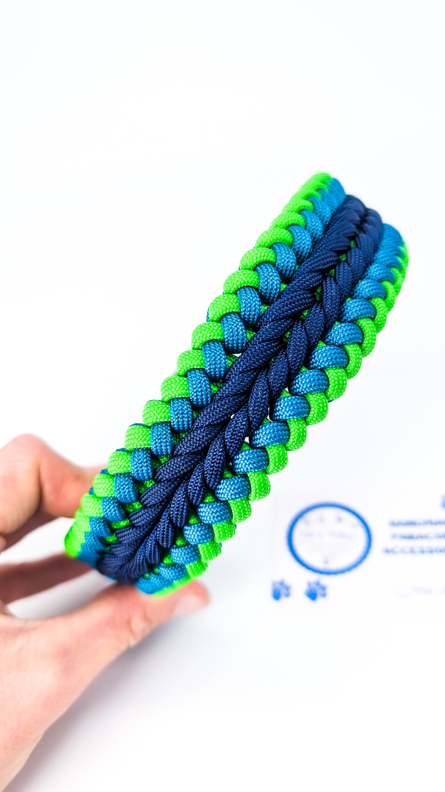 Pre Made Collar: Endless Falls, blue/greens, 40-49cm