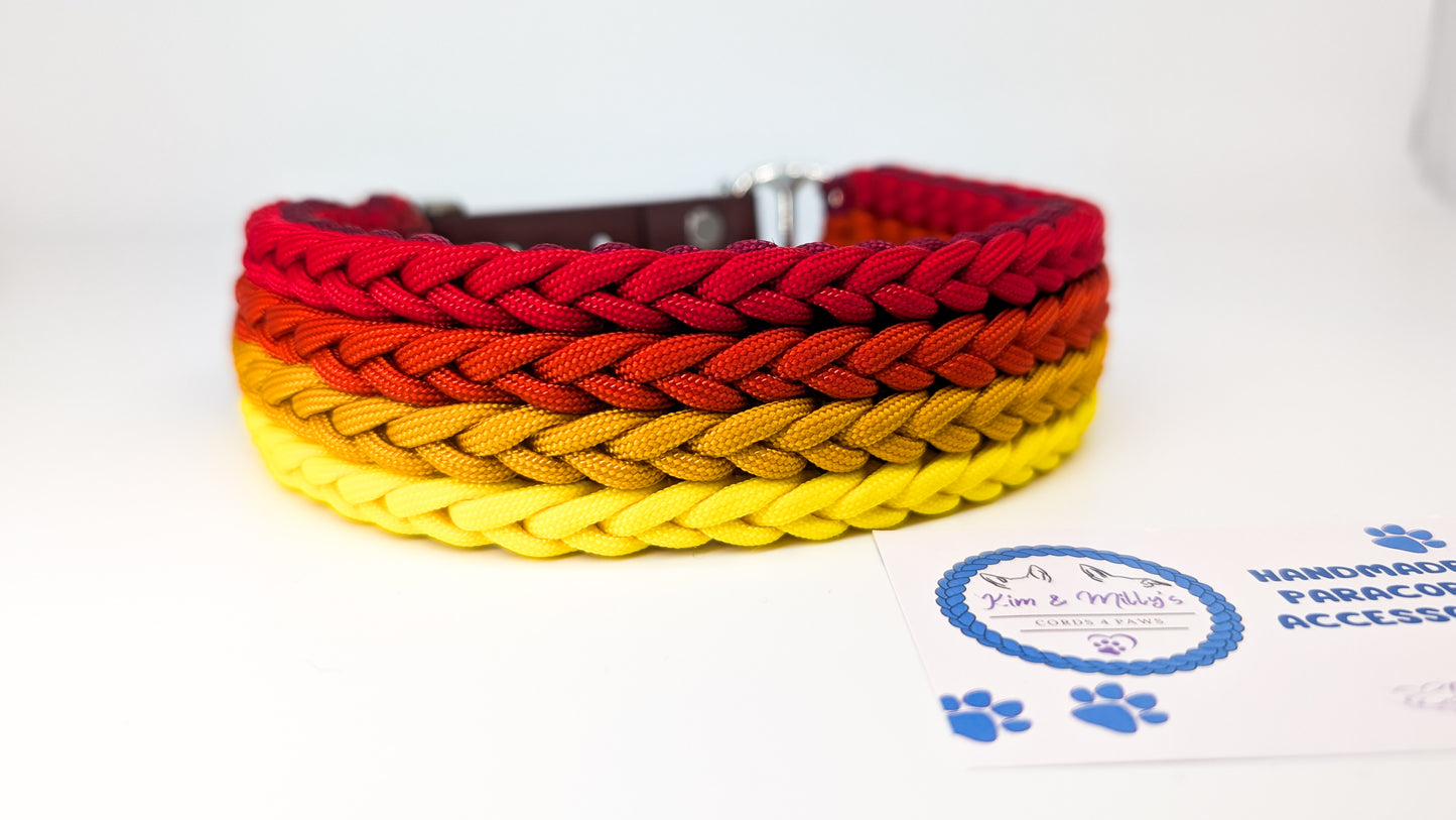 Pre Made Collar: Kim's River Bar, Sunrise colours, 35-44cm