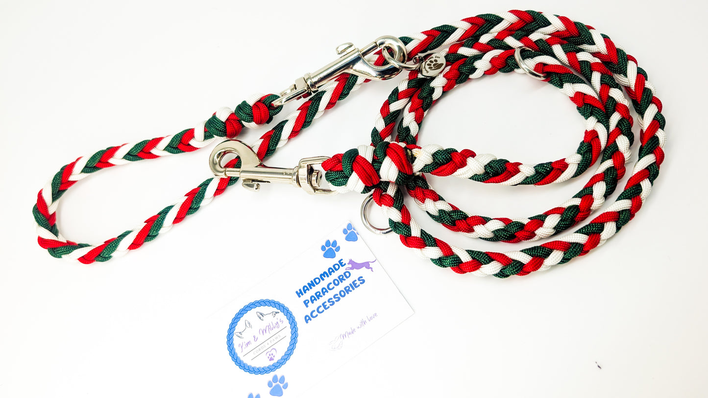 Pre-Made: 6 Strand Lead. Xmas Colours, 1.35m